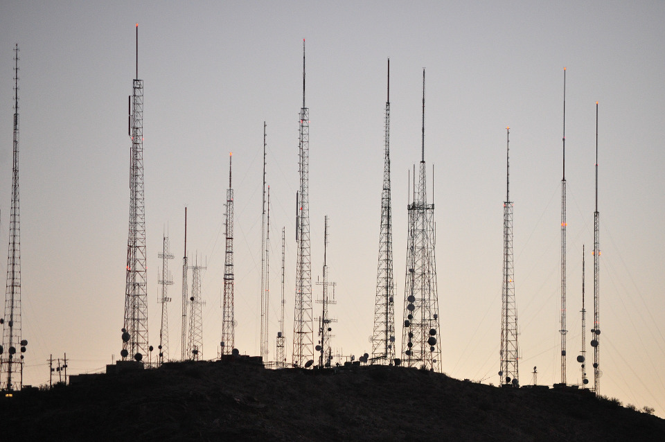 radio towers